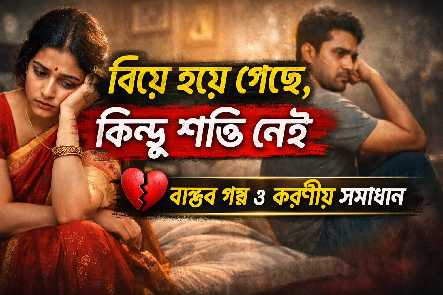 বিয়ে হয়ে গেছে, কিন্তু শান্তি নেই – বাস্তব গল্প, কারণ ও সমাধান | Biye Hoye Geche Kintu Shanti Nei