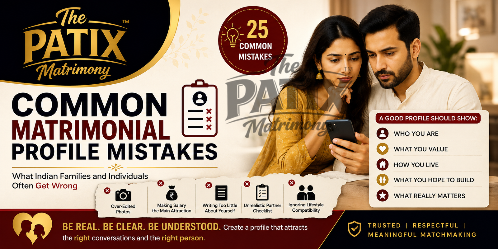 Common Matrimonial Profile Mistakes